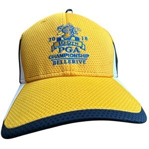 New Era Men’s Hat Bellerive Championship 2018 Yellow PGA Size Small/Medium‎